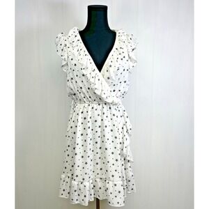 Altar'd‎ State Womens Dress Sz XS Faux Wrap Feminine Croquette Stars Made in USA